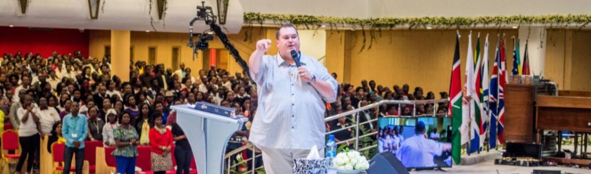 Steve Pailthorpe at FEM Family Church, Nairobi